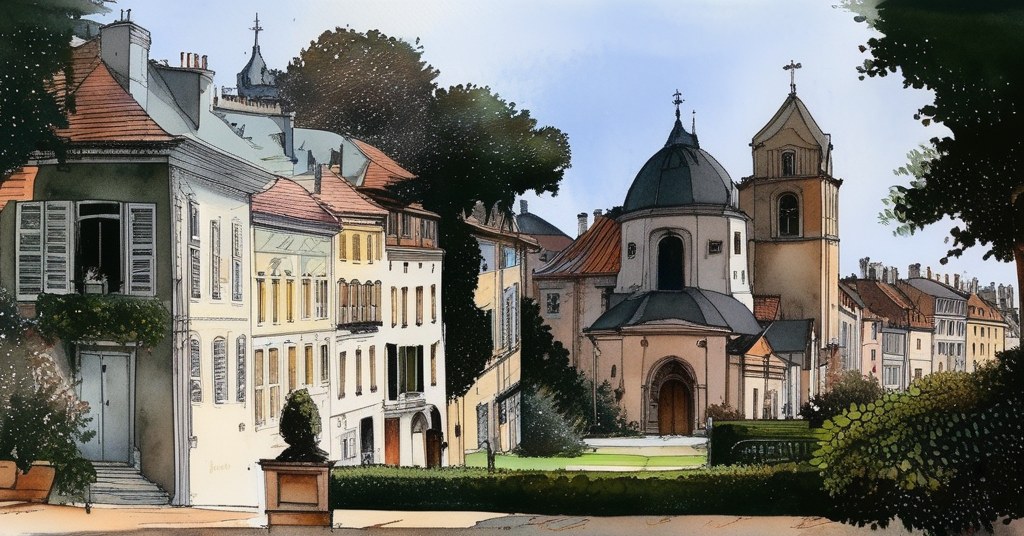 Villeneuve-le-Roi — aquarelle