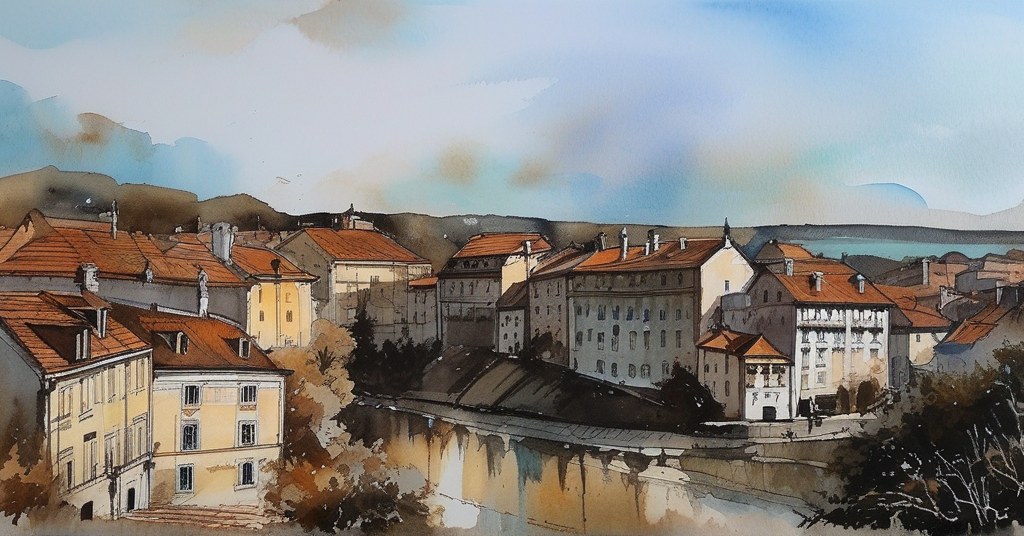 Villiers-sur-Marne — aquarelle