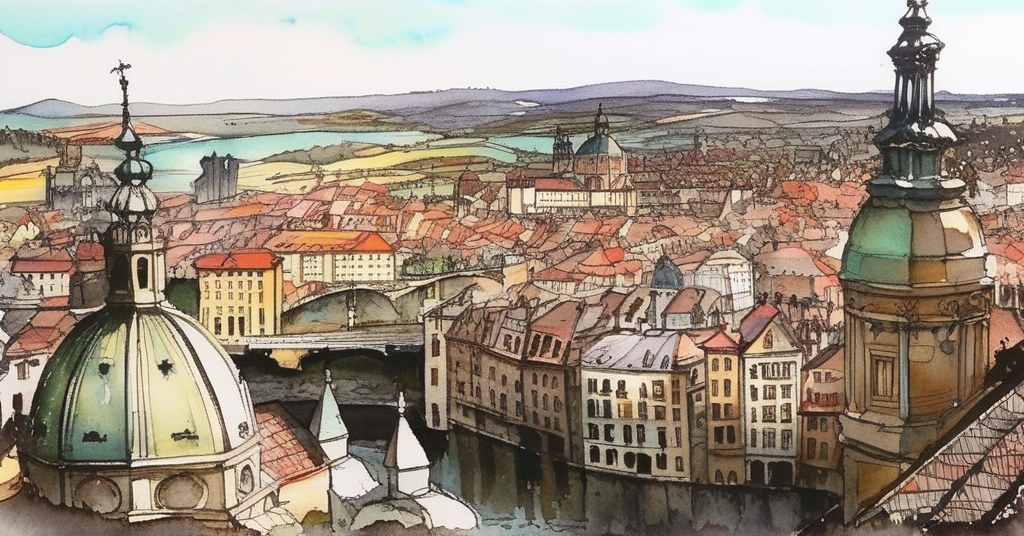 Aquarelle de Zaragoza